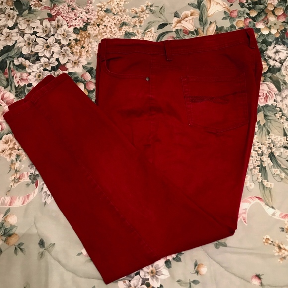 Style & Co. Denim - Style & Co red slim leg jeans 18W